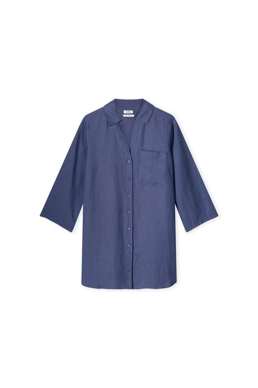 Kyra lange blouse linnen