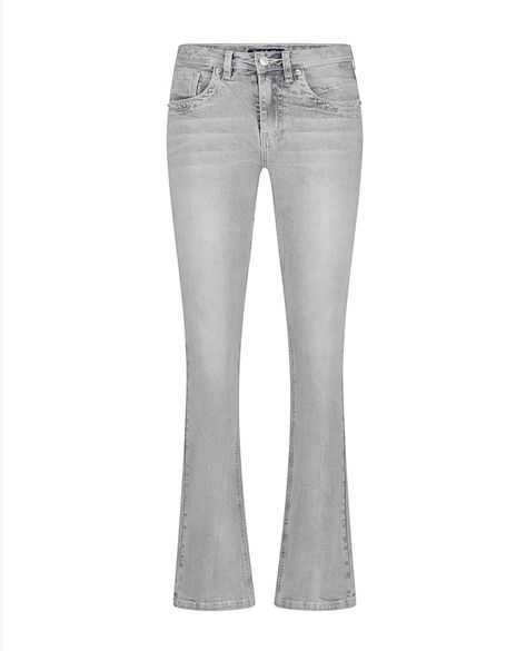 Red Button flair grey denim
