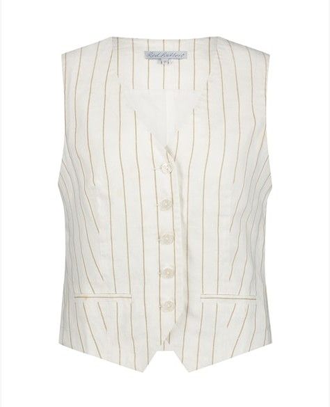 Red Button gilet streep