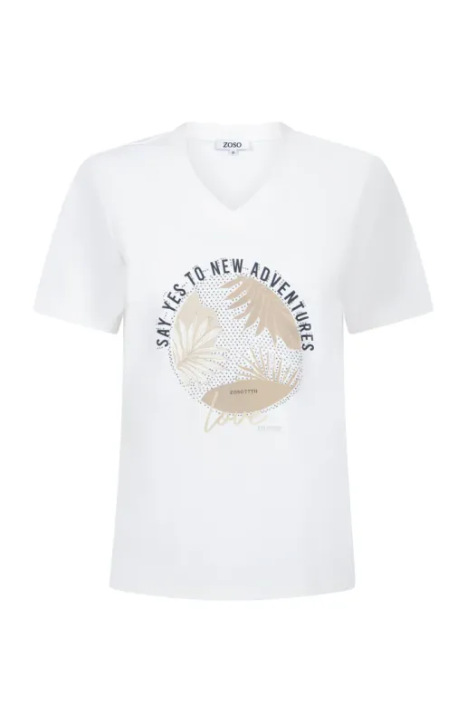 Zoso T-shirt travel opdruk