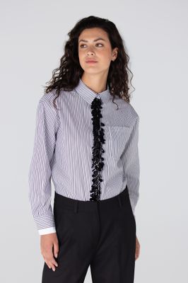 Jansen Amsterdam blouse streep pailletten