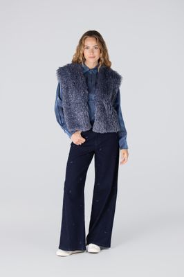 Jansen Amsterdam gilet faux fur