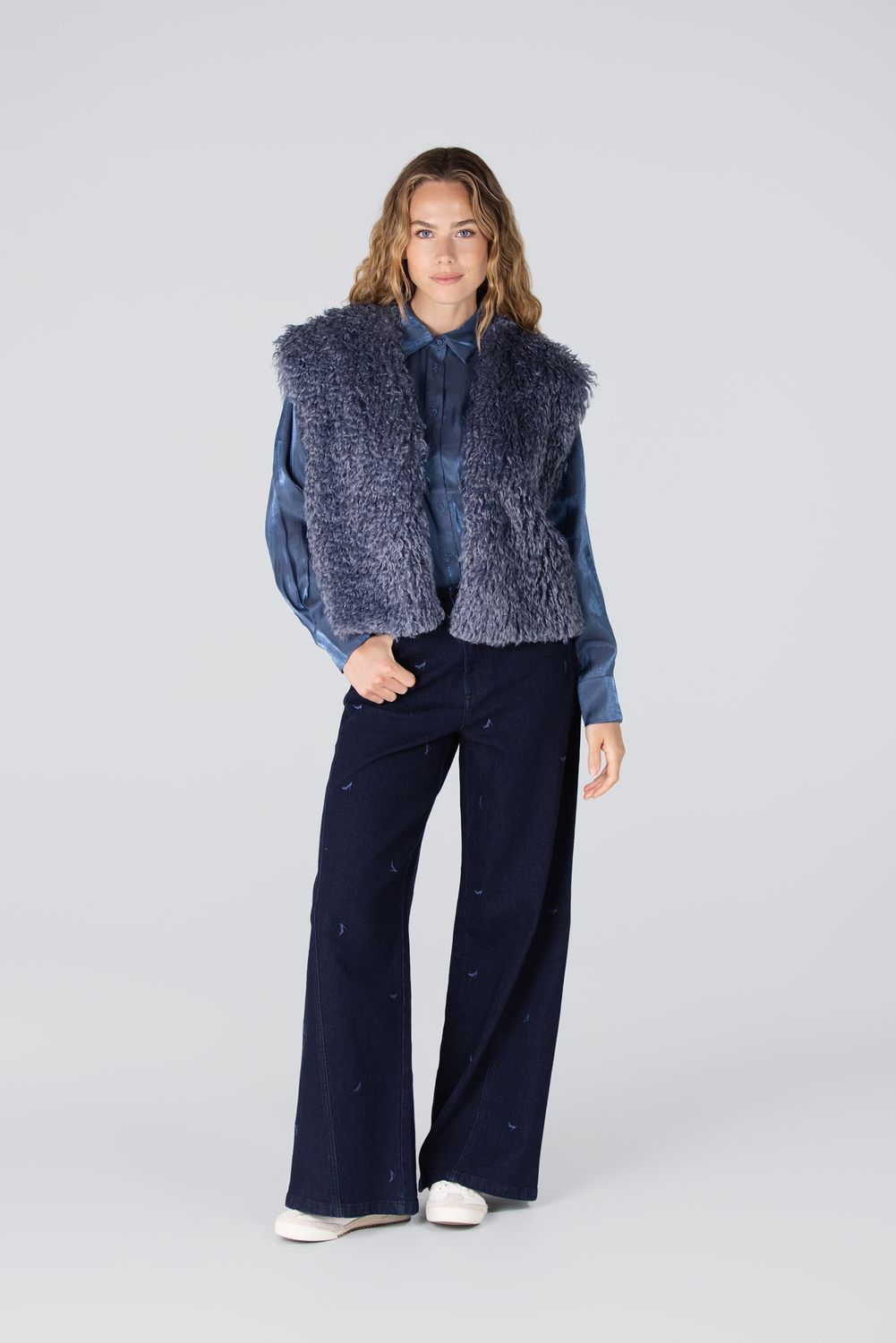 Jansen Amsterdam gilet faux fur