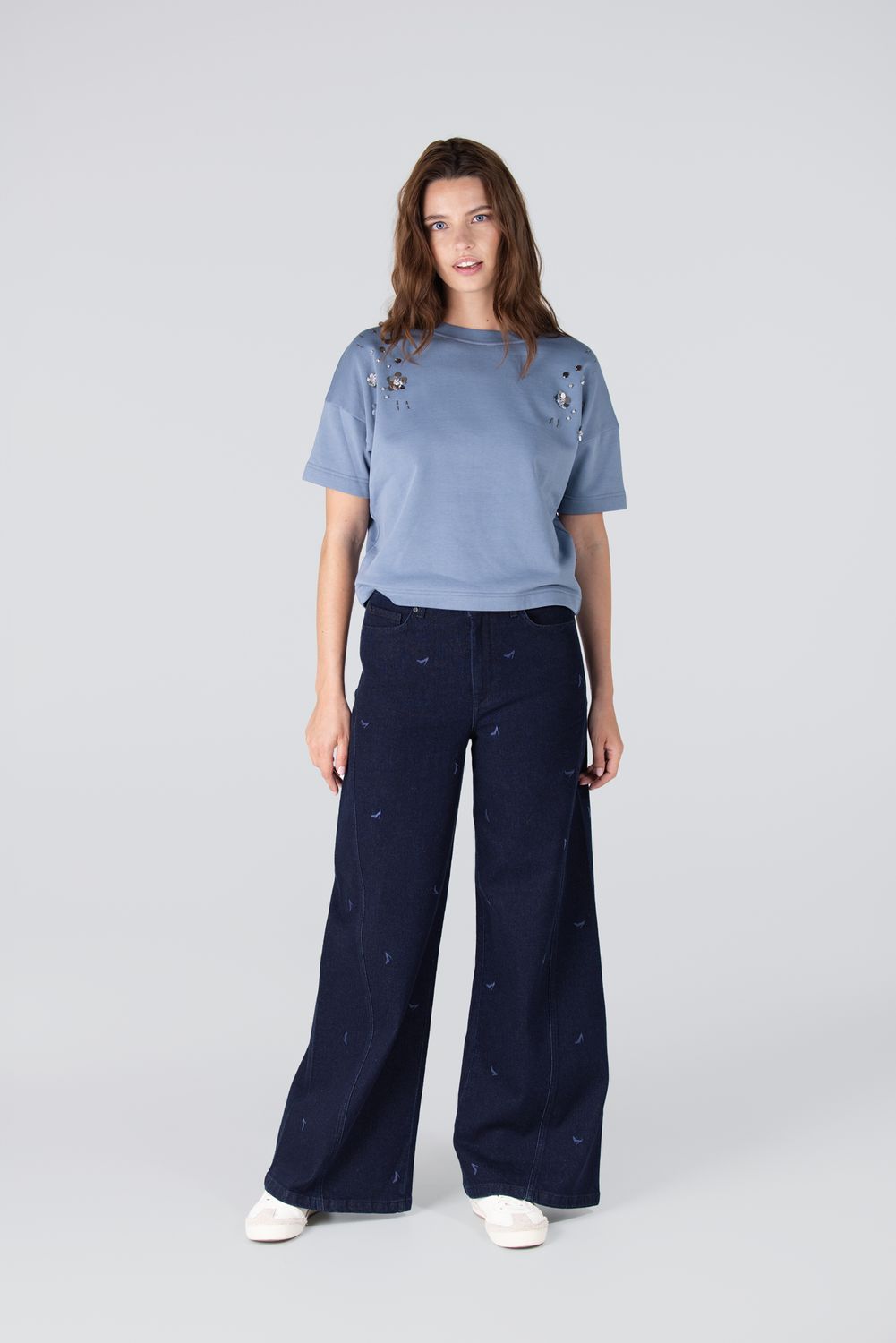 Jansen Amsterdam sweater decoratieve sprankeling