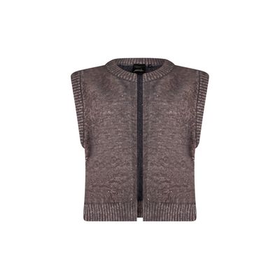 Poools gilet hairy glitter