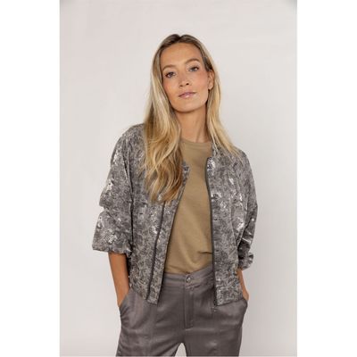 Poools jacket glans jacquard
