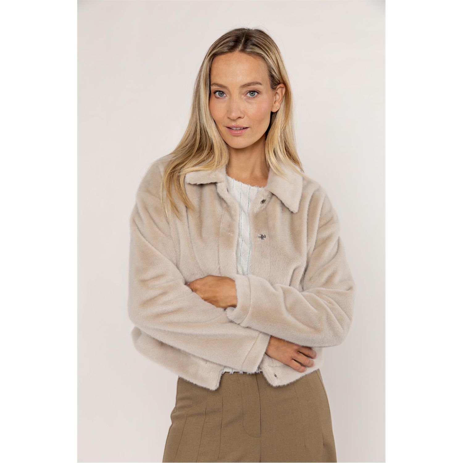 Poools jacket faux fur