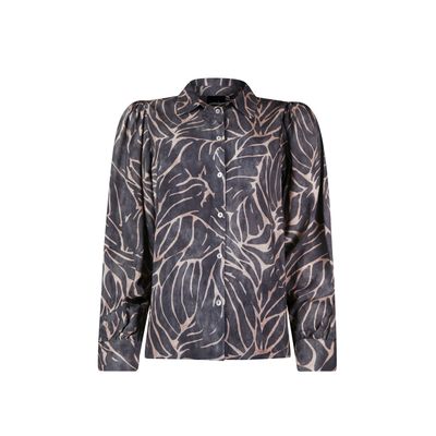 Poools blouse bladprint