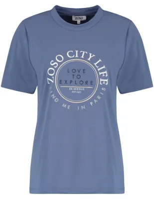 Zoso T-shirt travel opdruk
