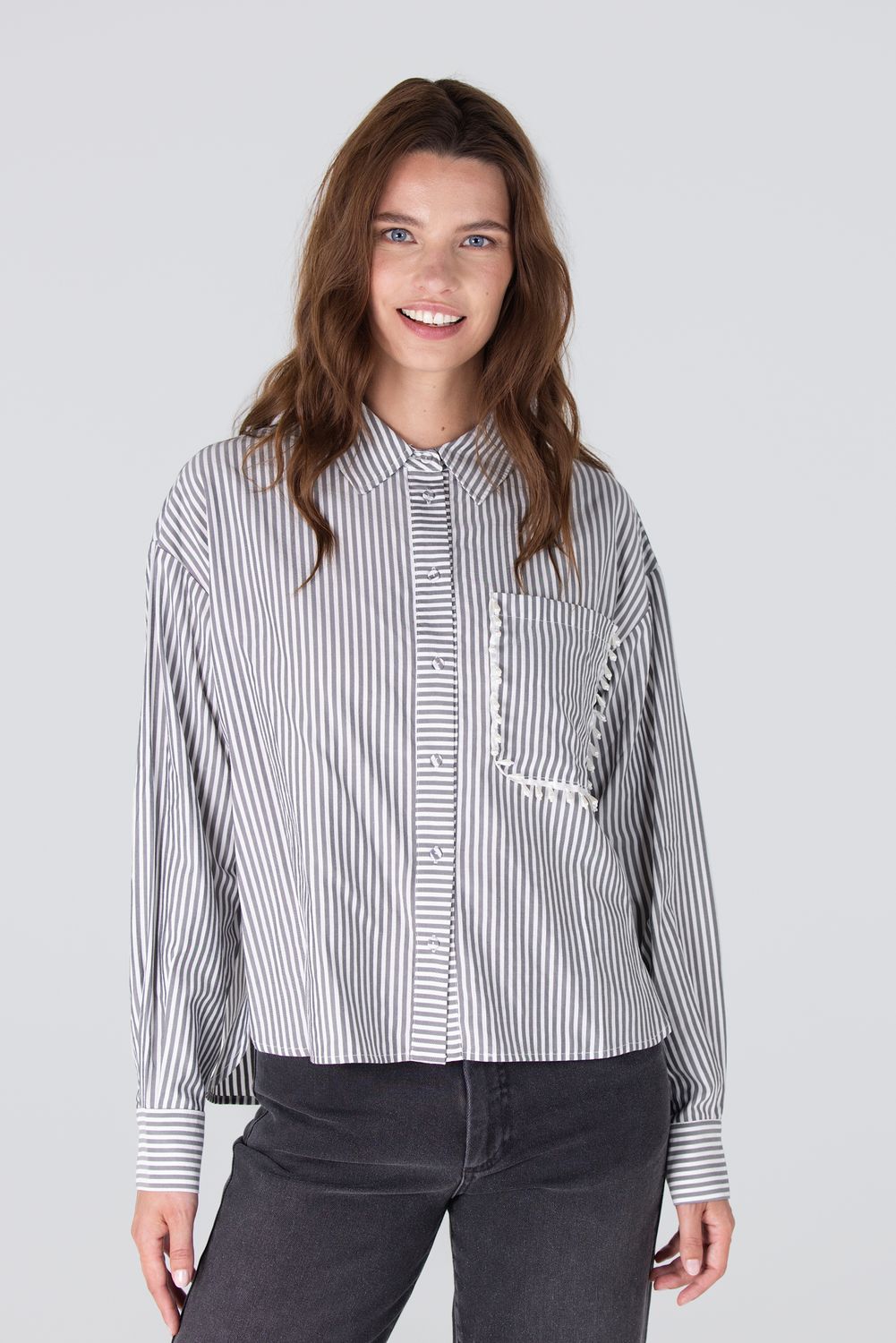 Jansen Amsterdam blouse streep parel