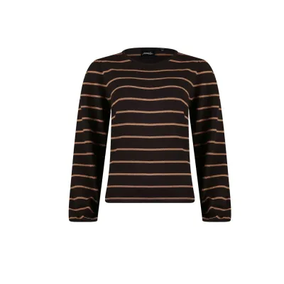 Poools trui streep lurex