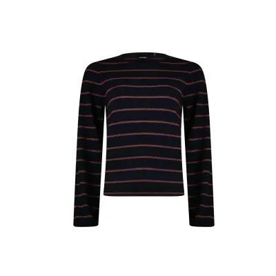 Poools trui streep lurex