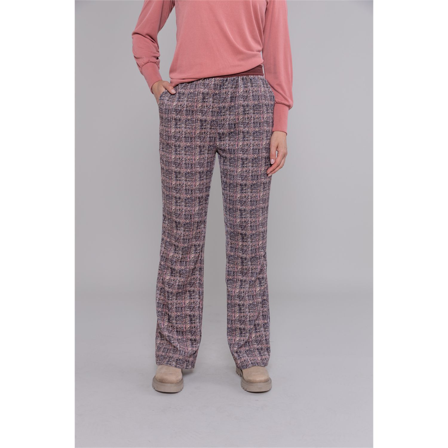 Another Woman broek tweed print