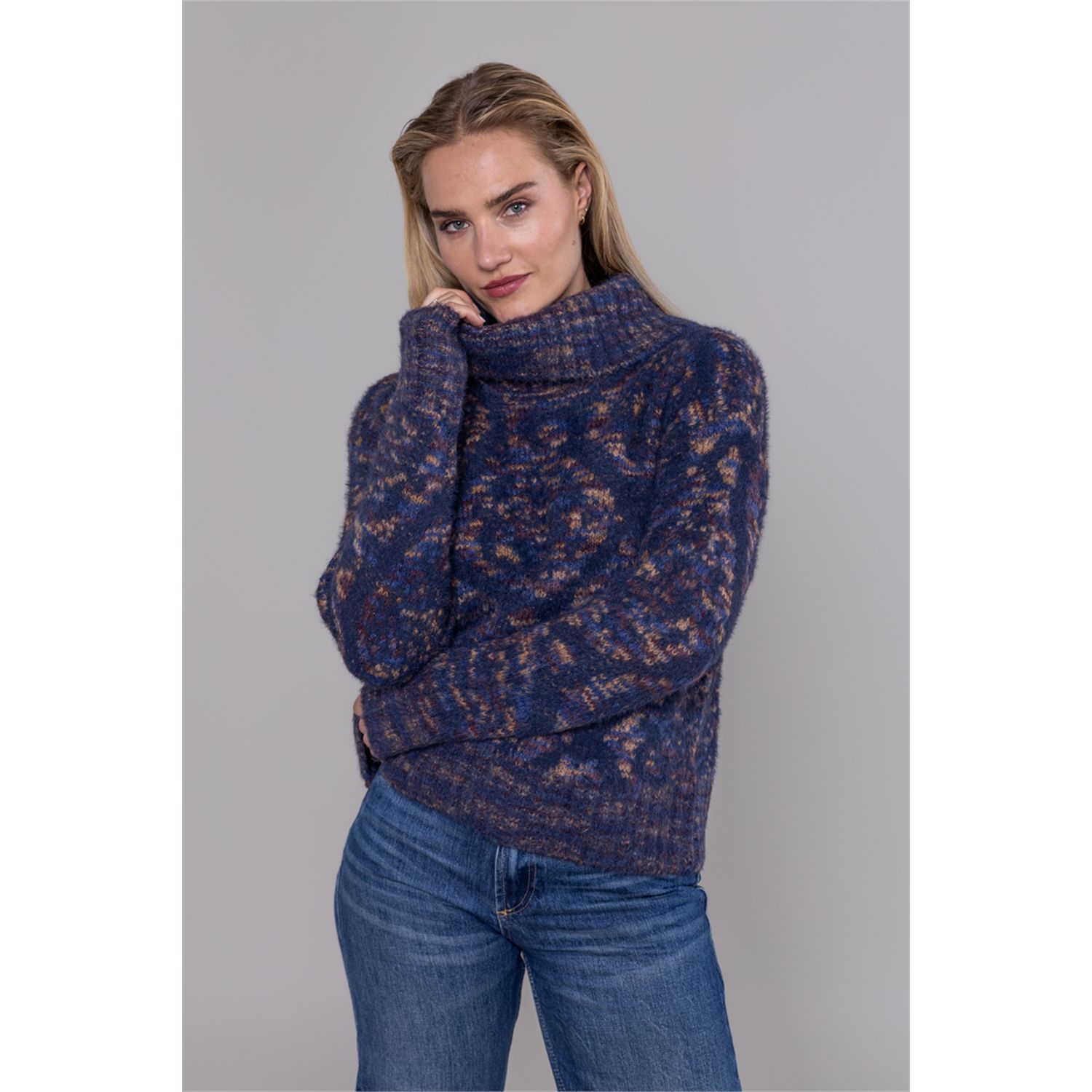 Another Woman trui col jacquard