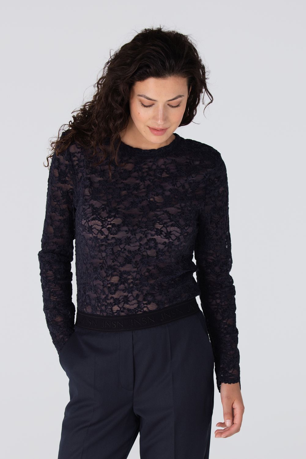 Jansen Amsterdam kanten shirt