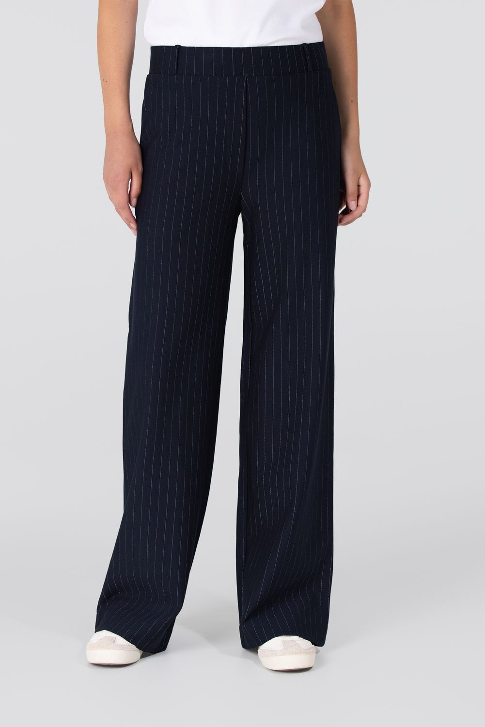 Jansen Amsterdam pantalon lurex krijtstreep
