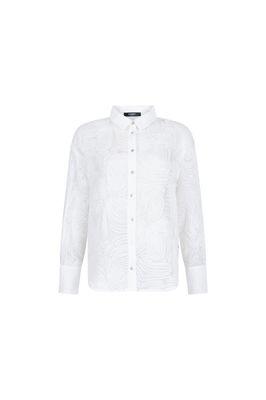 Jansen Amsterdam blouse bloemprint reliëf