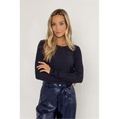 Poools shirt shiny streep