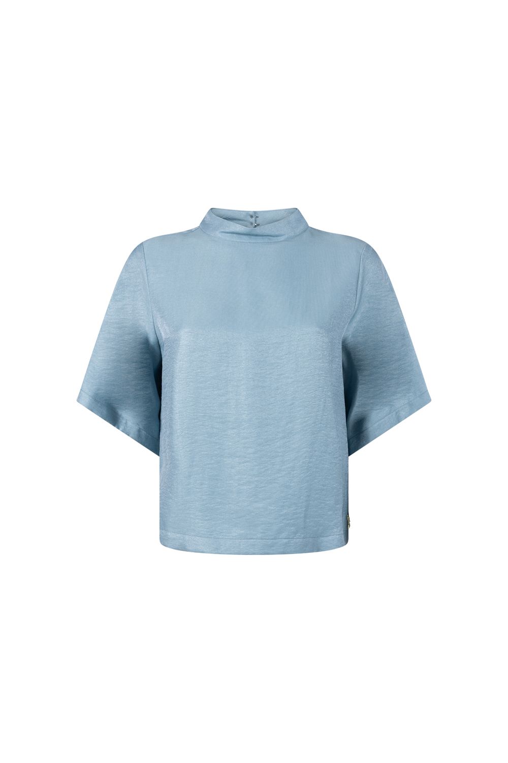 Jansen Amsterdam blouson top aquamarijn