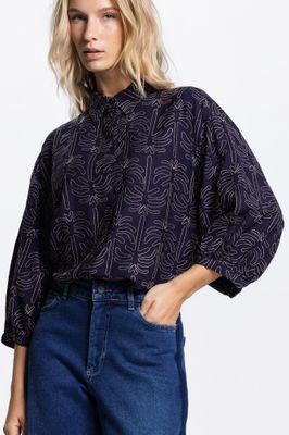 Jansen Amsterdam blouse 3D palmprint