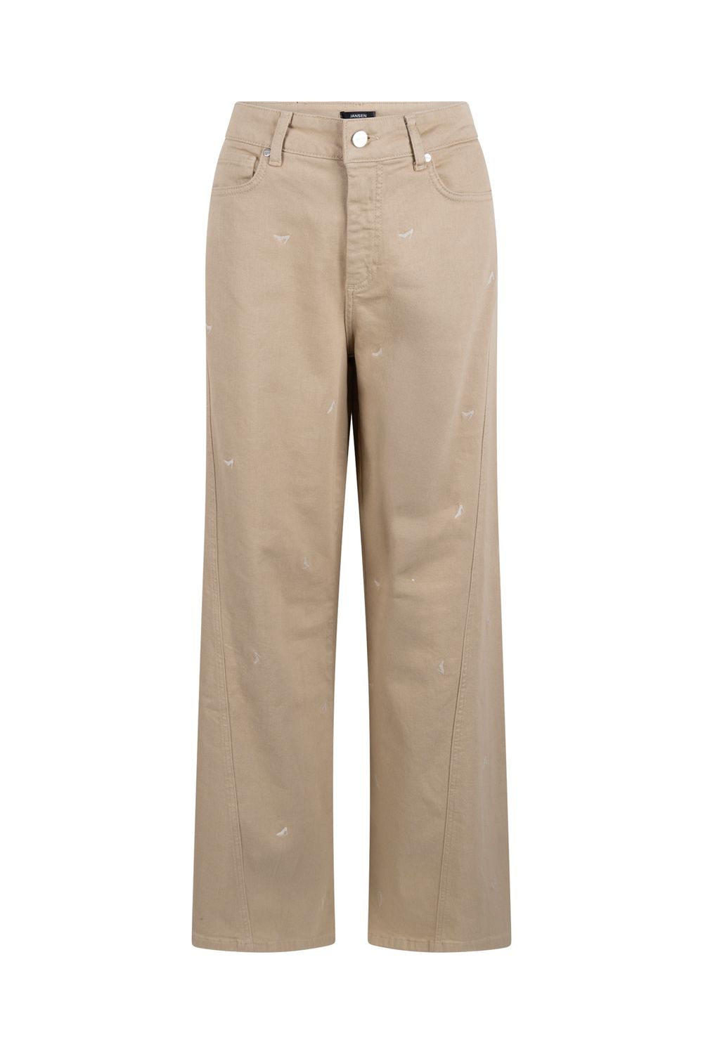 Jansen Amsterdam broek wide leg hakjes