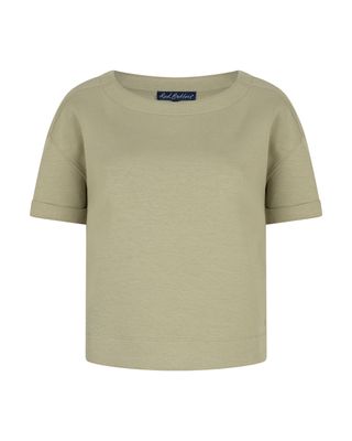 Red Button shirt boxy