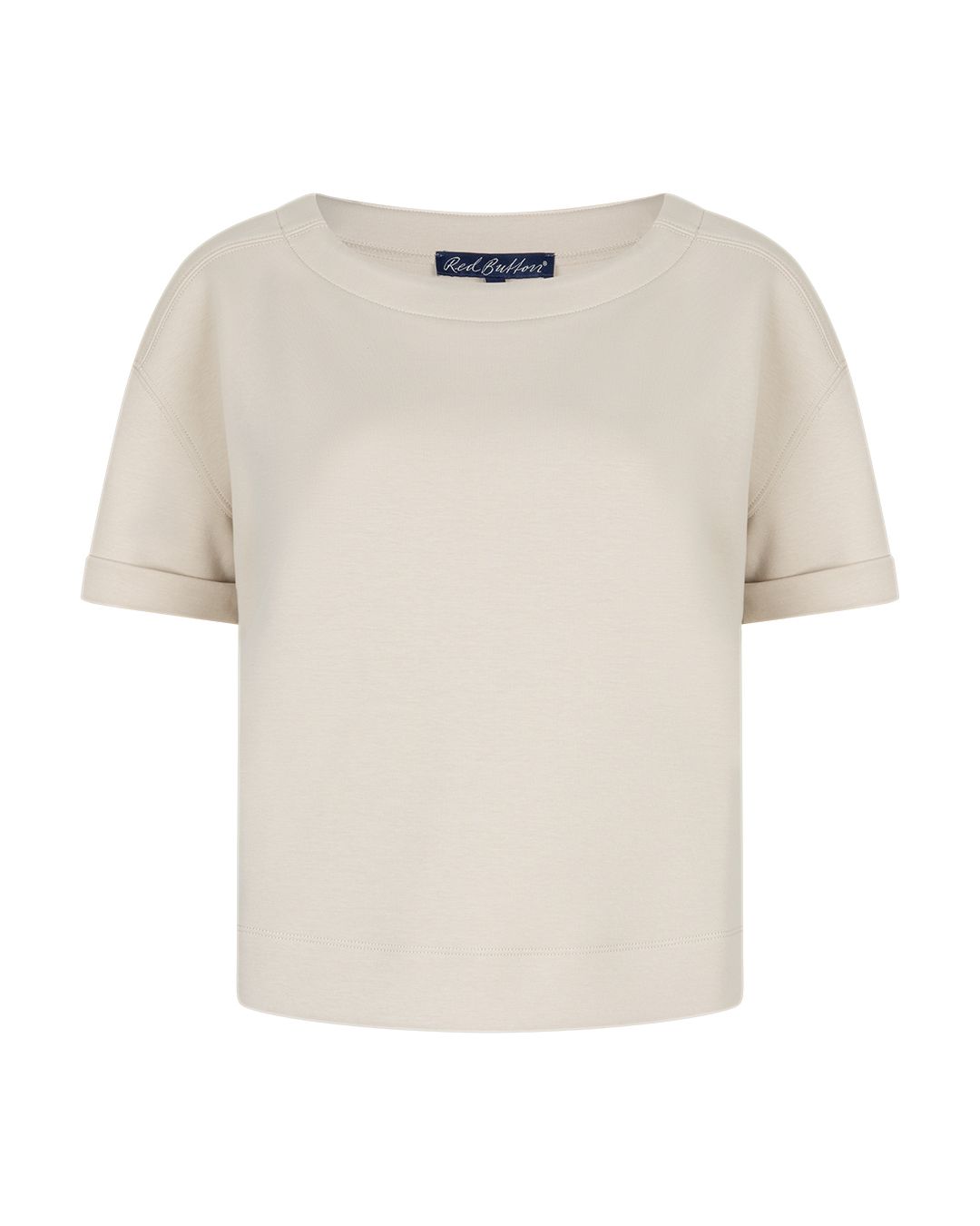 Red Button shirt boxy