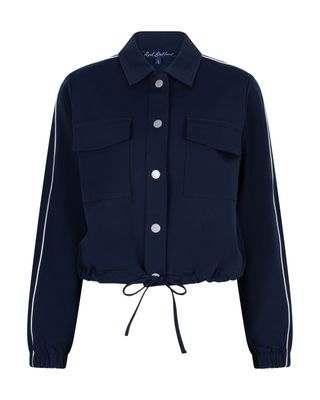 Red Button bomber jacket piping