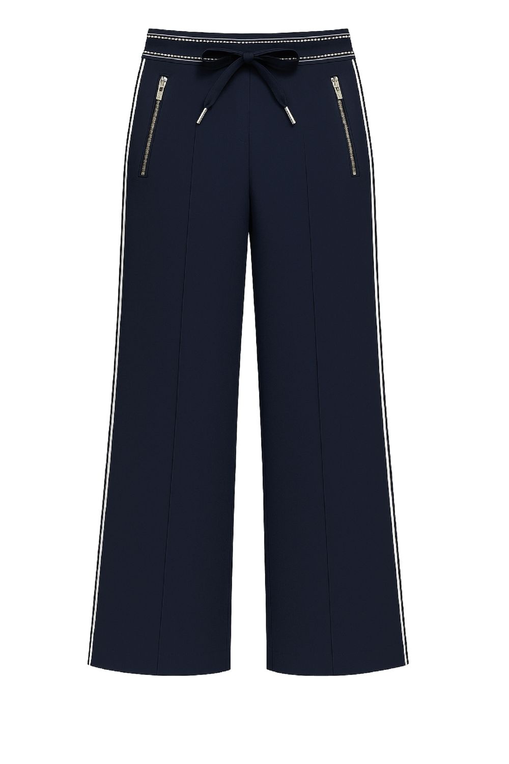 Zoso travel broek wide leg streep