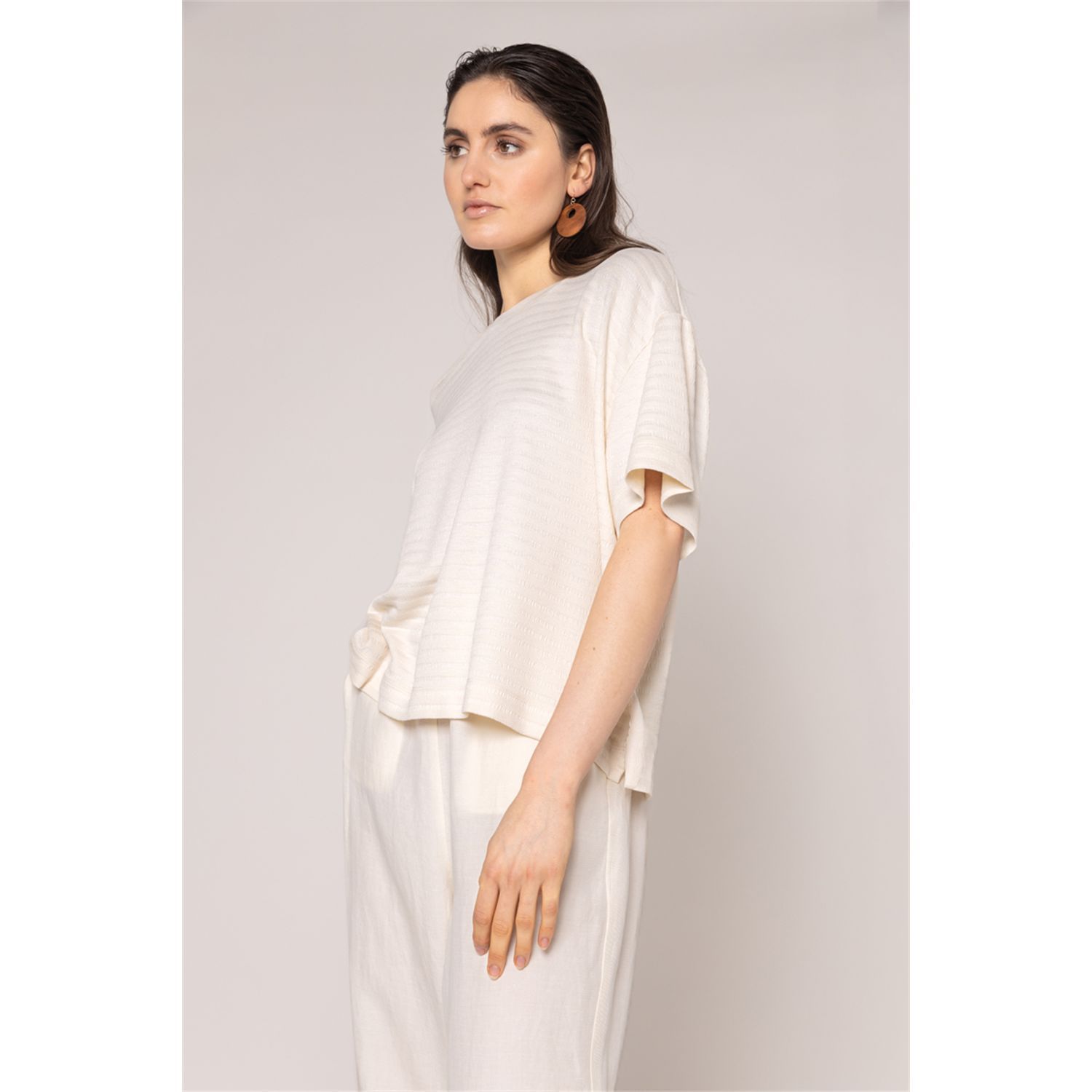 Another Woman shirt streep structuur