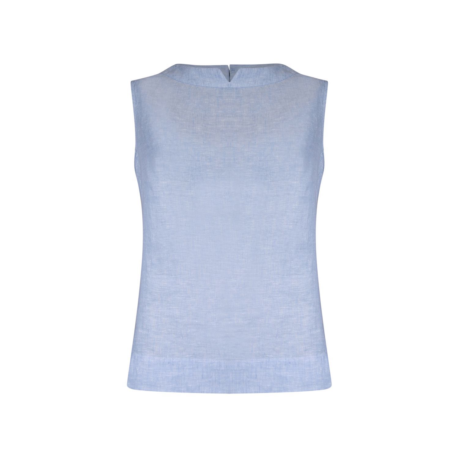 Another Woman mouwloze top linnen