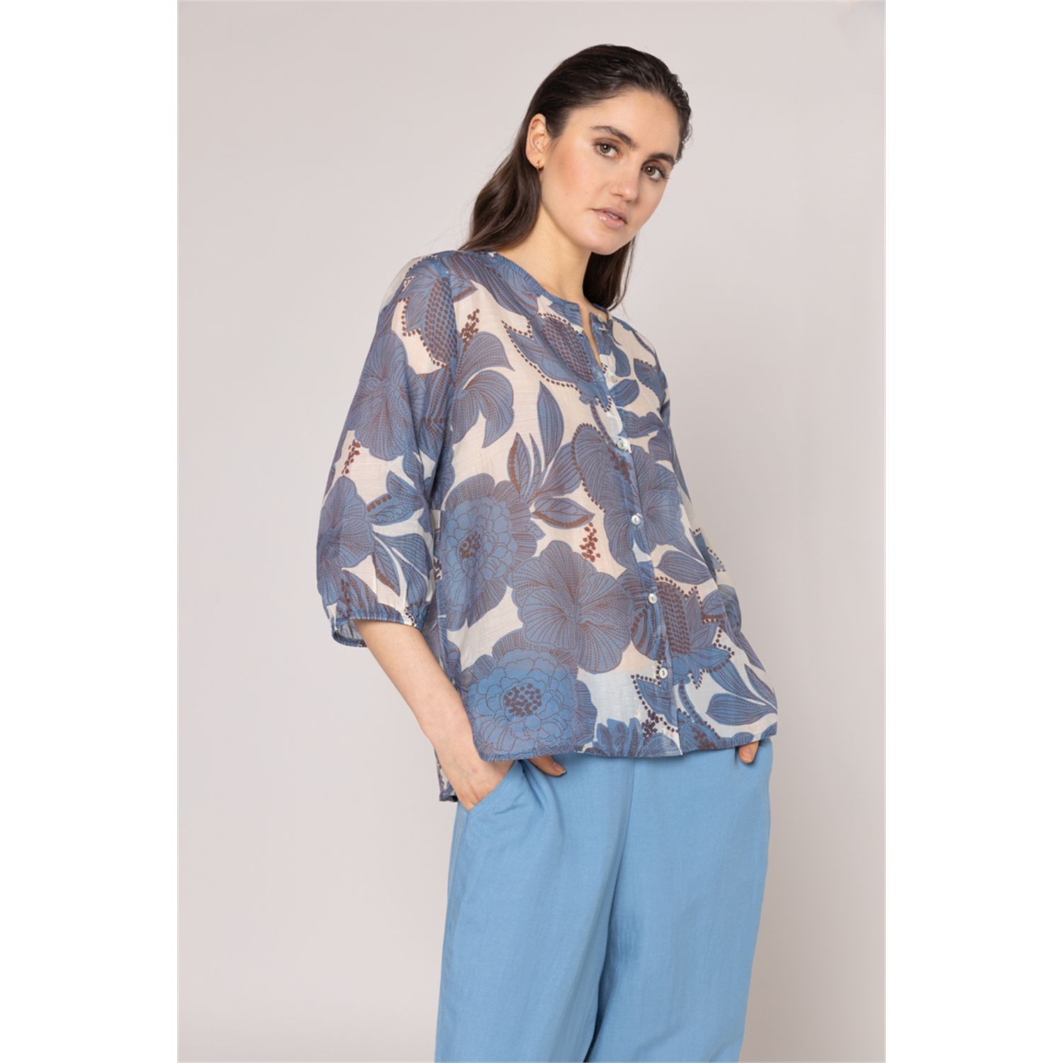 Another Woman blouse bloem