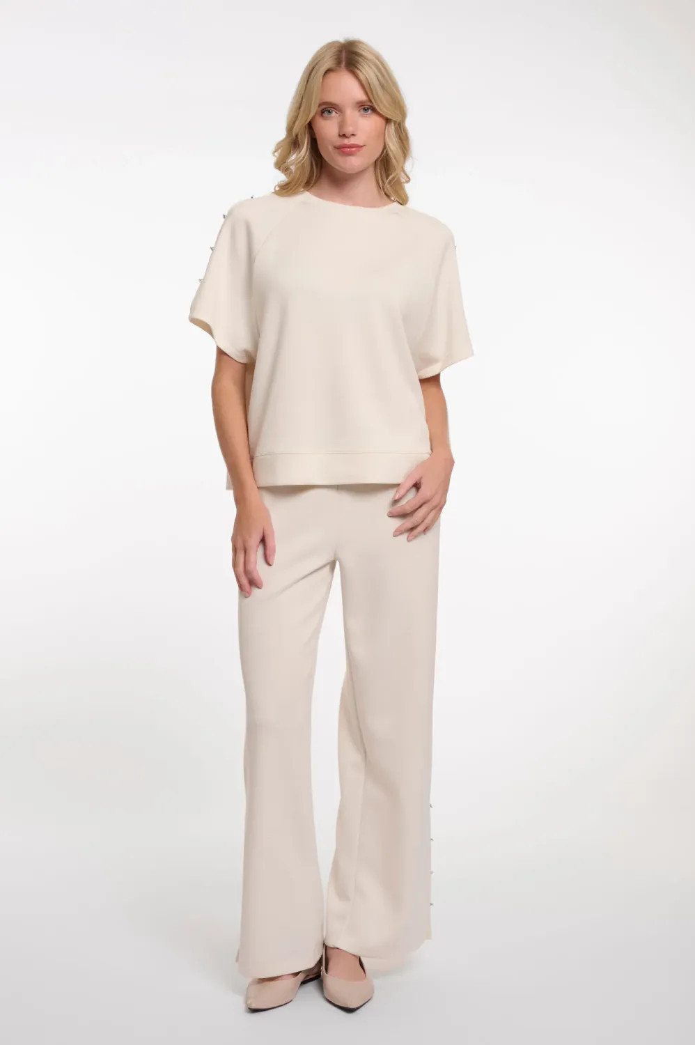 Rino &amp; Pelle pull-on broek split en knoop details