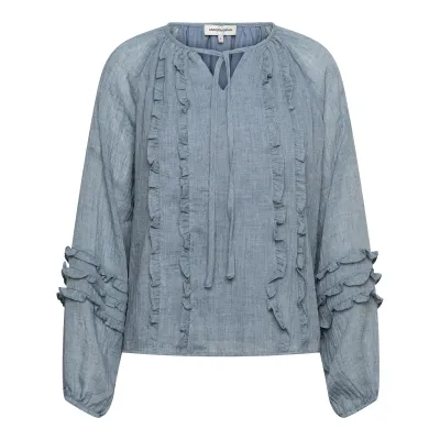 &amp;Co Woman blouson ruffles