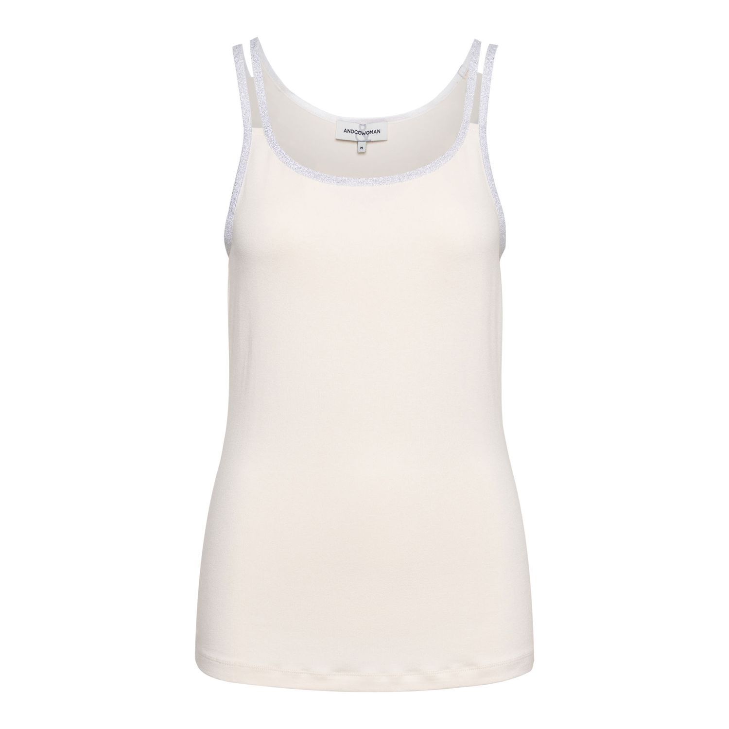 &amp;Co Woman top lurex afwerking