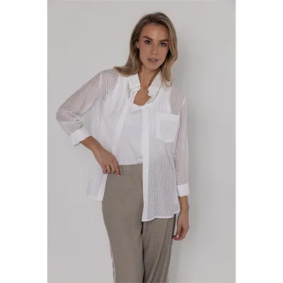 Poools blouse streep parels