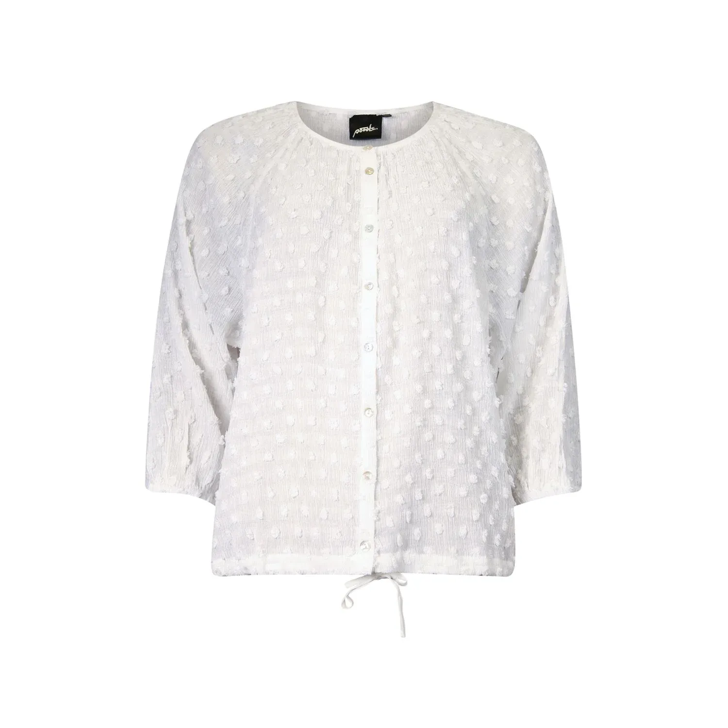 Poools blouse reliëf dots