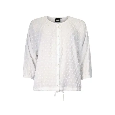 Poools blouse reliëf dots