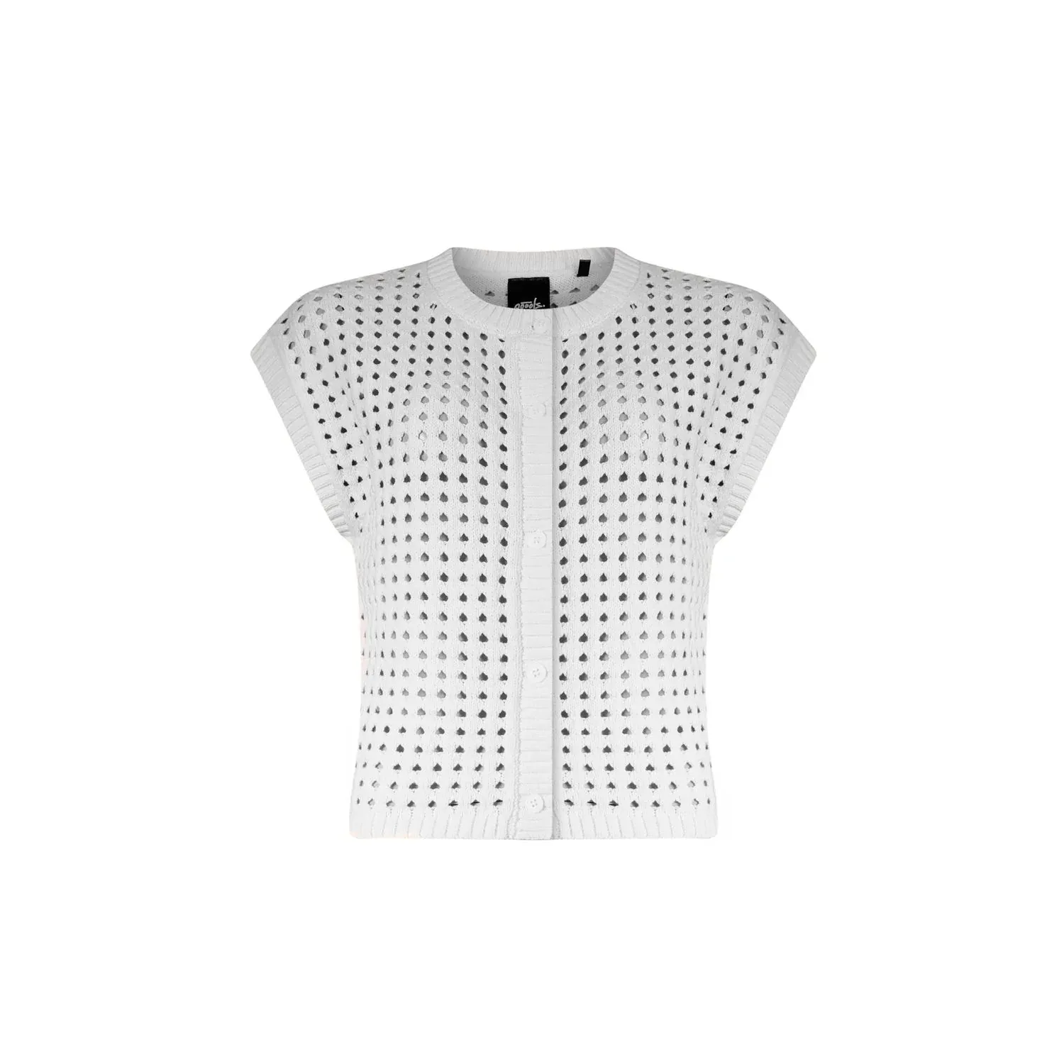 Poools gilet open knit