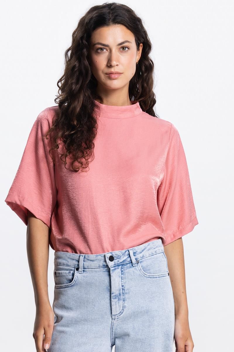 Jansen Amsterdam blouson top blush