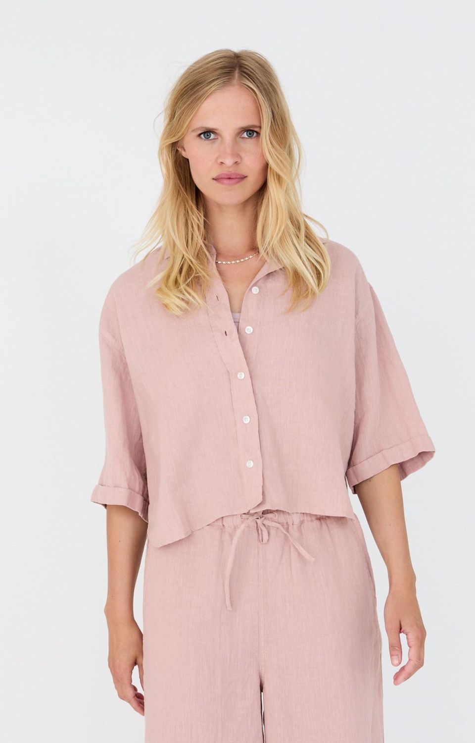 MSCW blouse uni rose