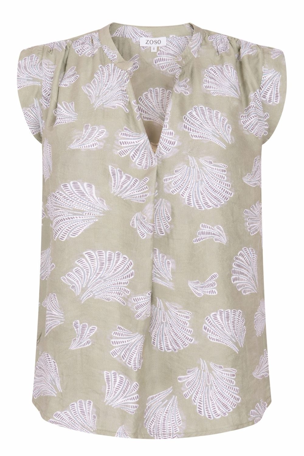Zoso blouson top palm