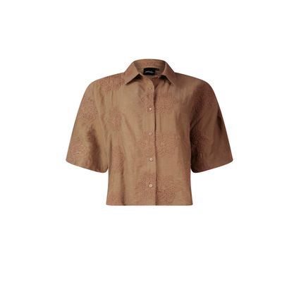 Poools blouse borduur bloem