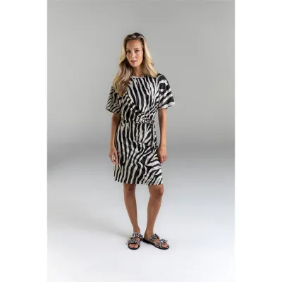 Poools jurk zebra