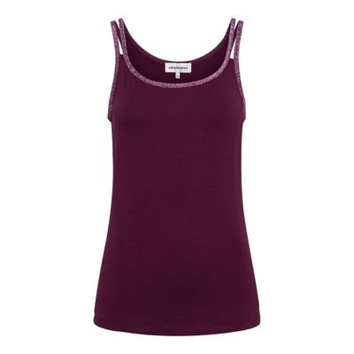 &amp;Co Woman top lurex afwerking