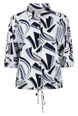 Zoso blouse travel print