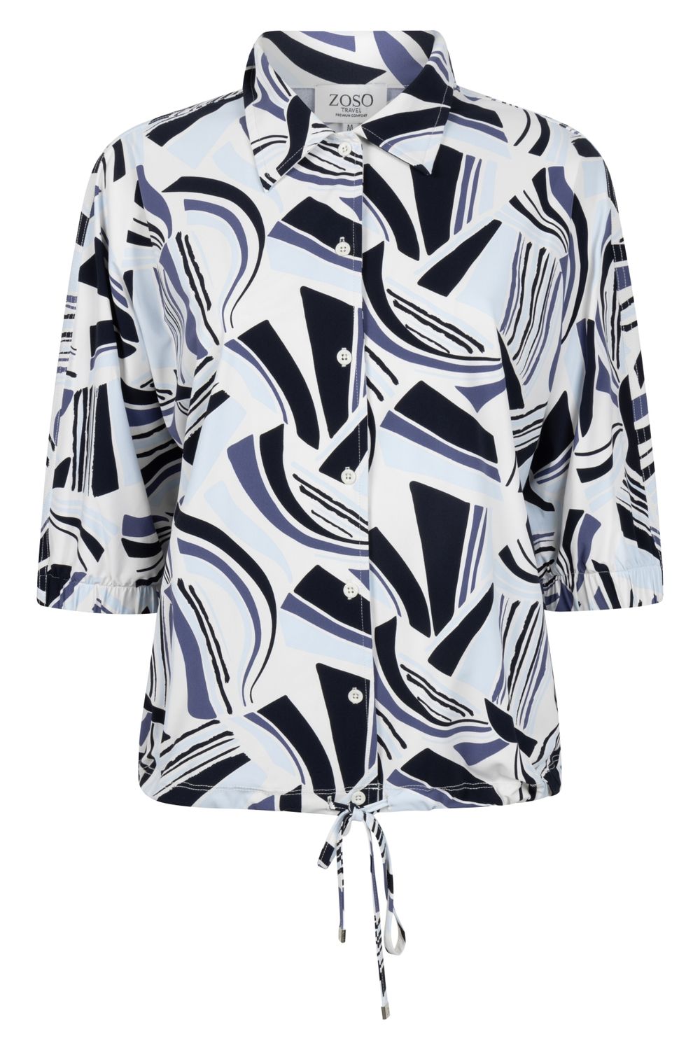 Zoso blouse travel print