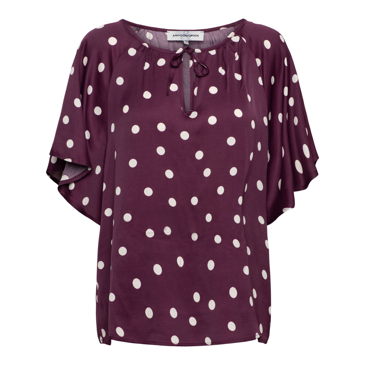&amp;Co Woman blouson dot print