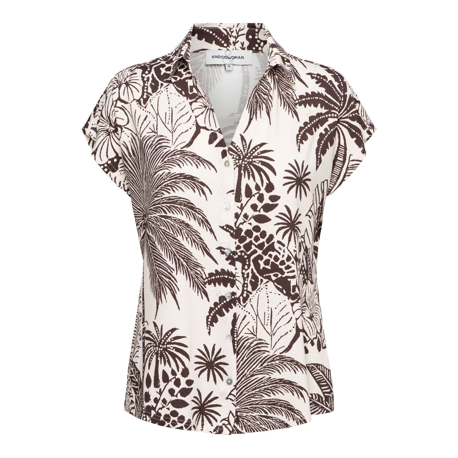 &amp;Co Woman blouse palm