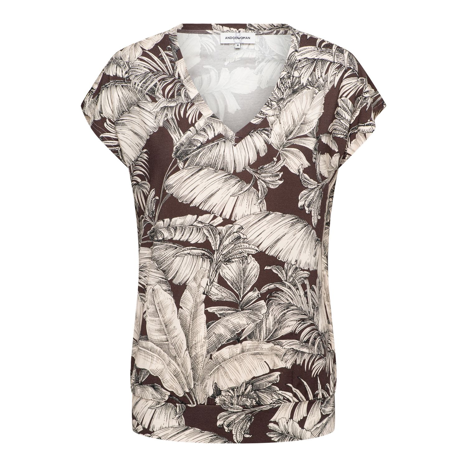 &amp;Co Woman shirt blad print